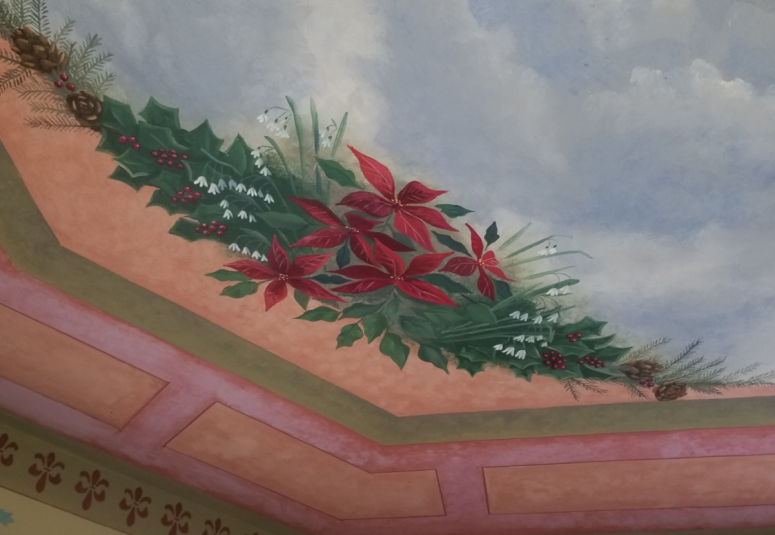 Poinsettia Painting
